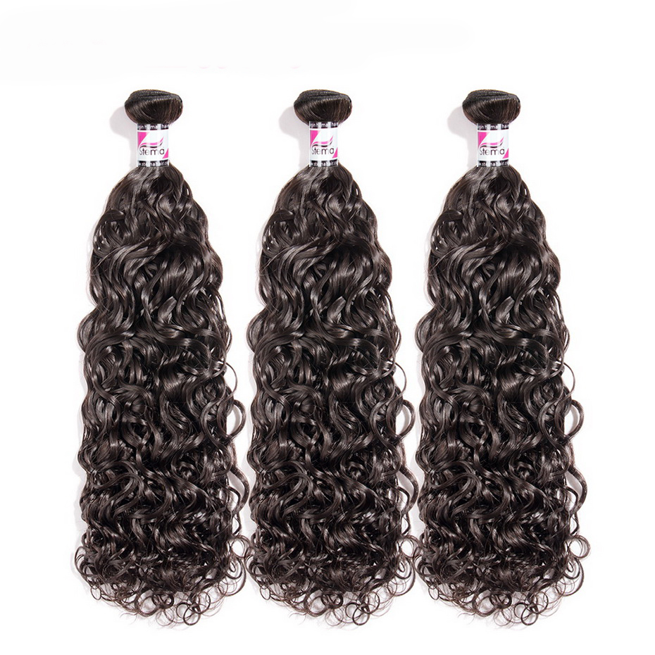 Stema Hair 1/3/4 pcs Water Wave Bundles Virgin Hair